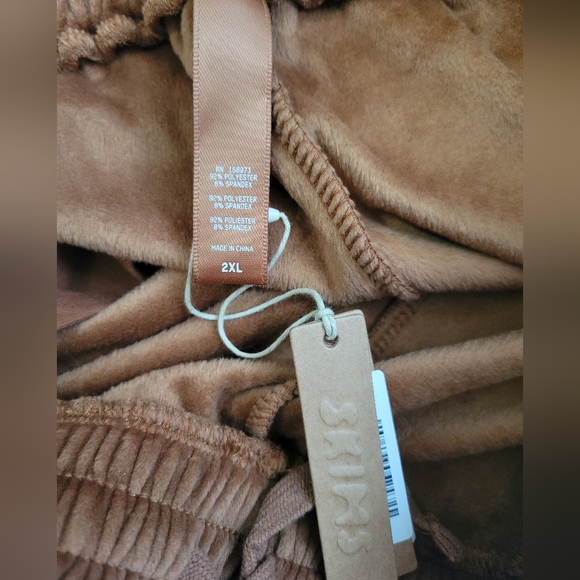 SKIMS Velour High Waist Joggers Sweatpants Copper Size 2X NEW NWT - Picture 4 of 4